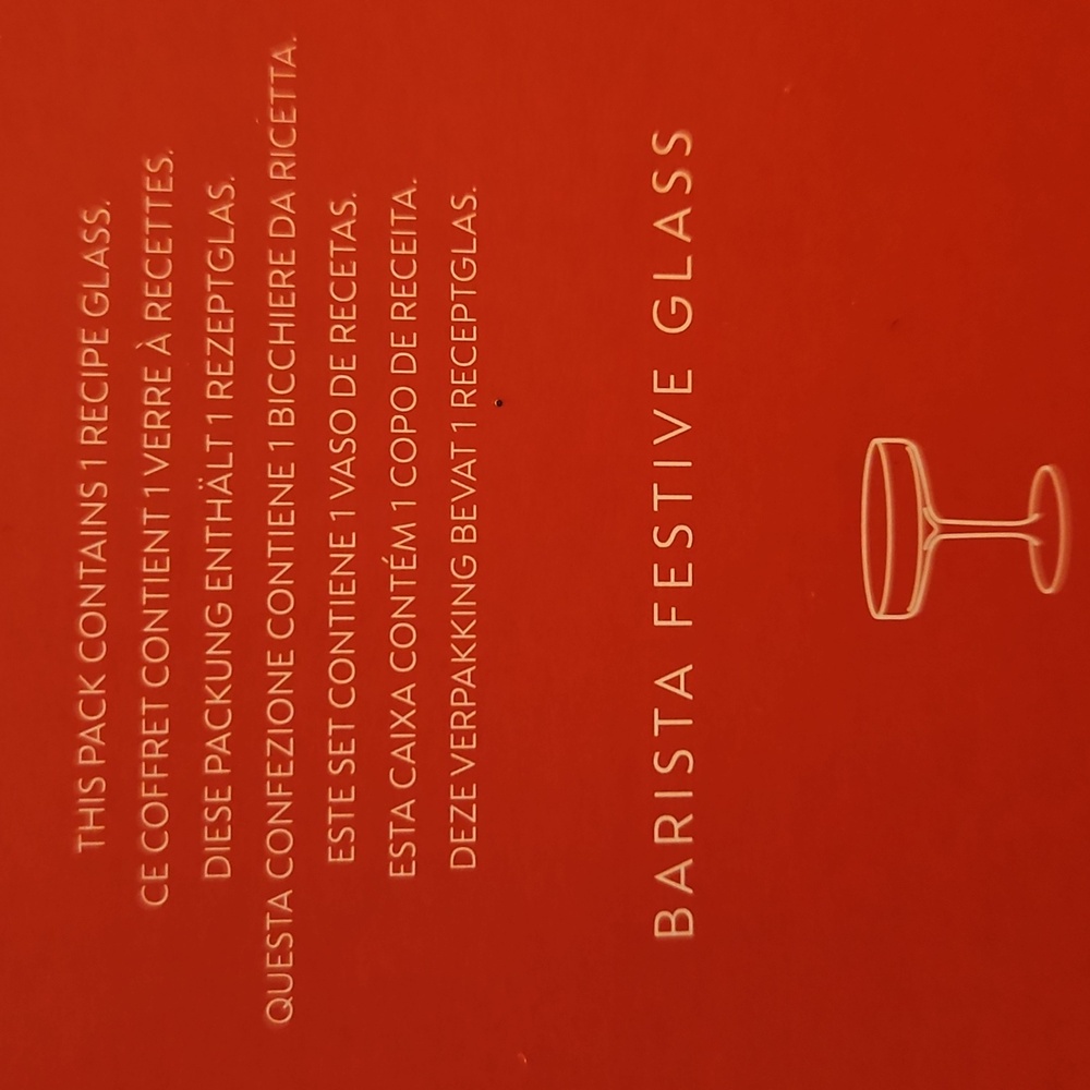 Nespresso Barista Festive Glass (1) - Picture 4 of 6